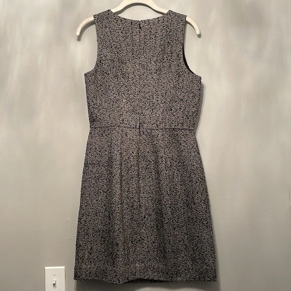 J CREW WOOL BLEND DRESS BLACK GRAY SIZE 4 - Picture 6 of 6